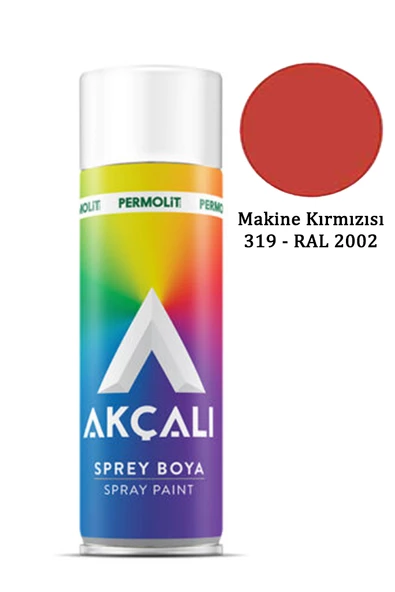 Akçalı Sprey Boya 319 Makine Kırmızısı RAL 2002 400ml