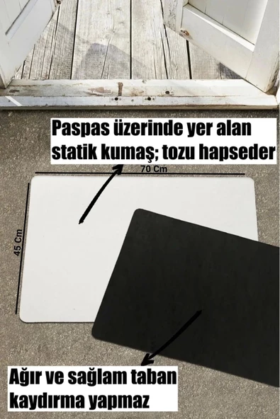 Valerine Life İsme, Kişiye veya Firmaya Özel Sağlık Kabini Kırmızı Hoş Geldiniz Kapı Önü Paspası 45x70cm - 4