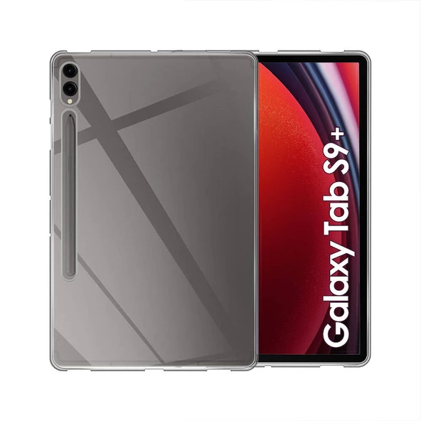 Samsung Galaxy Tab S10 Plus Şeffaf Silikon Tablet Kılıf (T-SÜPER)