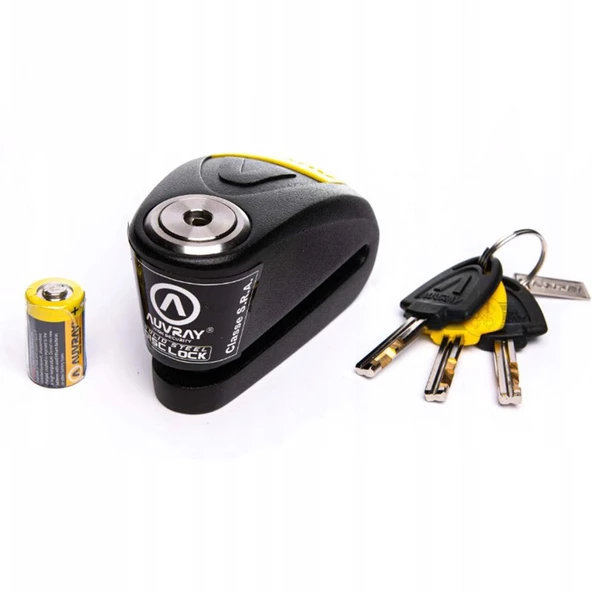 Auvray B-LOCK 14 ÇELİK ALARMLI DİSK KİLİDİ 14mm 120db SRA Sertifikalı BLA14BYCAUV - 4