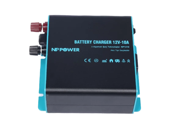 NP Power 12V 10A Akü Şarj Cihazı