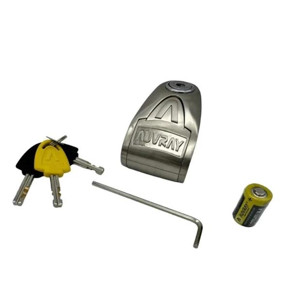 Auvray B-LOCK 06 ALARMLI DİSK KİLİDİ 6 MM 120db INOX ÇELİK - 2