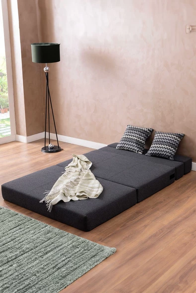 GOOD NİGHT 150cm Oskar Katlanır Yatak & Koltuk Yıkanabilir  Sırt Destekli - Resim 3