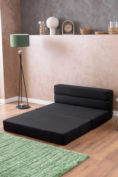 GOOD NİGHT 150cm Oskar Katlanır Yatak & Koltuk Yıkanabilir  Sırt Destekli - Resim 3