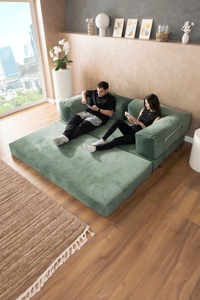 GOOD NİGHT Legom Köşe Koltuk & Aktivite Yatağı & Uzanma Koltuğu - 5