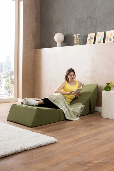 GOOD NİGHT Canga Tek Kişilik Çok Amaçlı Tekli Berjer - 4