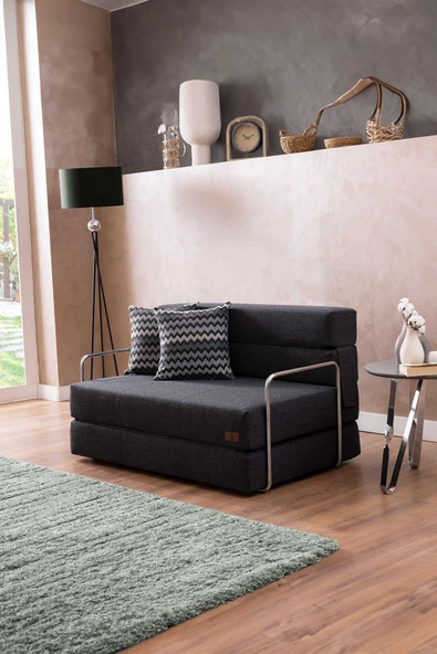 GOOD NİGHT 150cm Oskar Katlanır Yatak & Koltuk Yıkanabilir  Sırt Destekli - Resim 5