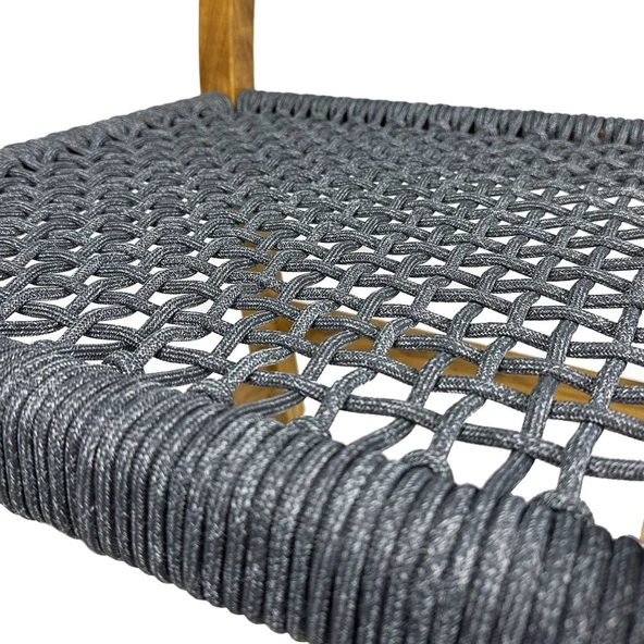 Taksim Ahşap Bahçe Balkon Sandalyesi Kolçaksız - Kestane Ağacından (Maya Chair) - 7