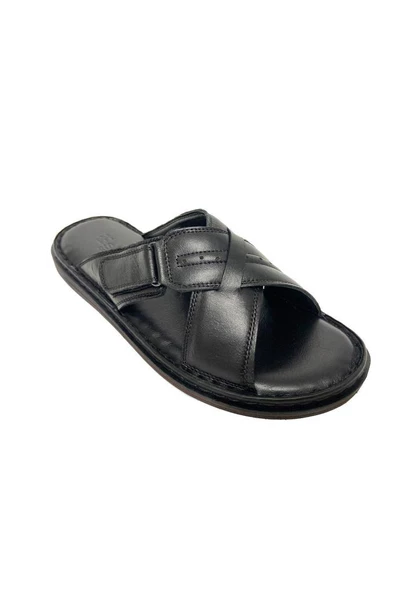 Esba 104-24  Hakiki Deri Anatomik Erkek Terlik - Resim 4