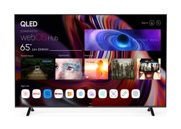 Sunny SN65QMN252 4K Ultra HD 65" 165 Ekran Uydu Alıcılı webOS Smart QLED TV