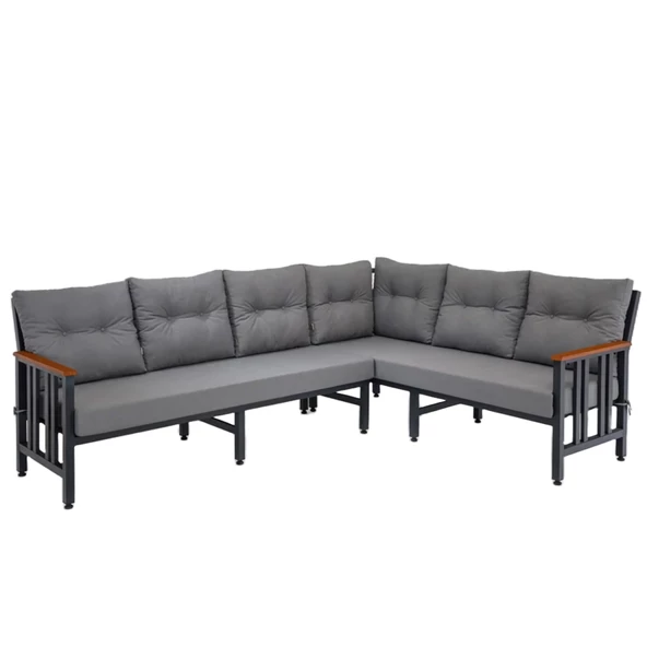 Çamlıca Alüminyum Köşe Koltuk - Bahçe Balkon Koltuğu - Özel Ölçülerde Üretim