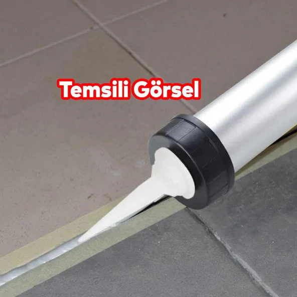 Sosis Silikon Tabancası Alüminyum 600 ml Yapıştırma Dolgu Sosis Kartuşu Sıkma Slikon Standart - 3