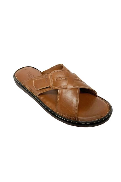 Esba 104-24  Hakiki Deri Anatomik Erkek Terlik - Resim 7