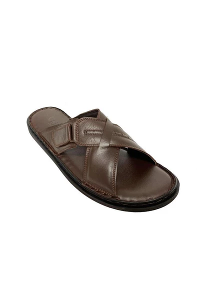 Esba 104-24  Hakiki Deri Anatomik Erkek Terlik ürün görseli