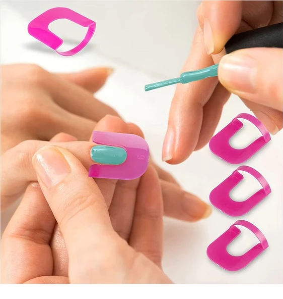 Pvc Tırnak Anti-Taşma Oje Koruyucu Nail Art Aparat (26 Adet)