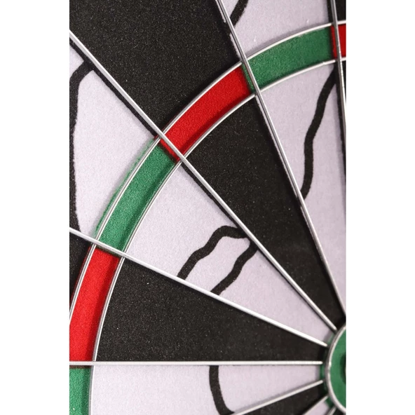 Delta Flocked Dart Seti 45 Cm (18 İnç) Büyük Boy + 6 Dart Oku (18 Gr) Hedef Tahtası SDF76 - 4