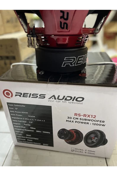 REISS AUDIO Rs-rx12d2 30 Cm Çift Bobin Subwoofer 2000 W 600 Rms - 4