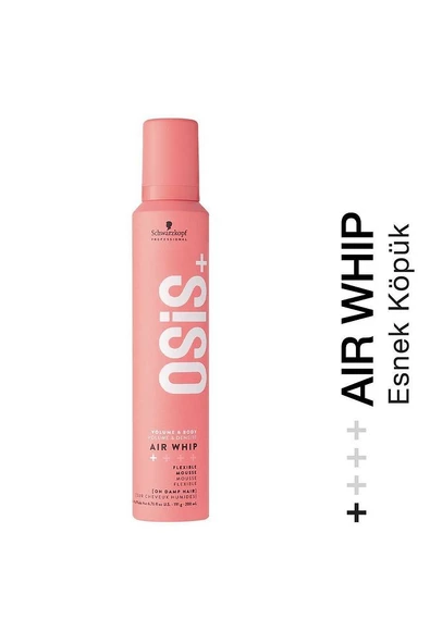 Air Whip Hacim Ve Tutuş Sağlayan Esnek Köpük 200ml | Nemli Saç Hissi, Isı Koruma