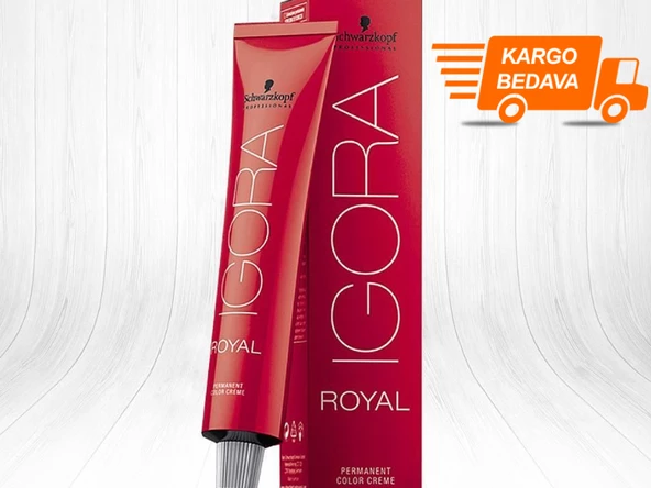 5 ADET Igora Royal 6-68 Koyu Kumral-Çikolata Kızıl Saç Boyası