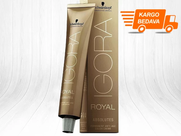 3 ADET Igora Royal Absolutes 6-50 Koyu Kumral Doğal Altın Saç Boyası