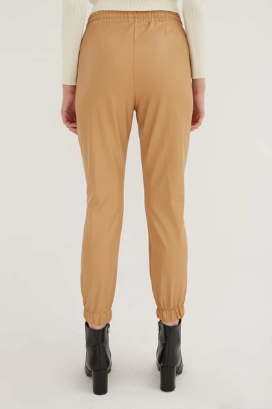 FASHION FRIENDS KADIN SUNİ DERİ PANTOLON 23K0452K1 - 4