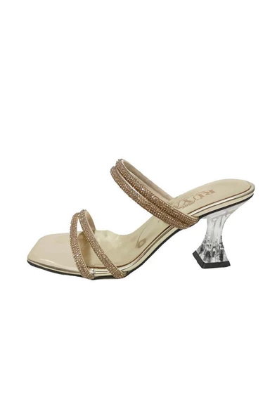 Rüya 8208-3 Rugan Taşlı Şeffaf Topuk Kadın Terlik - 6