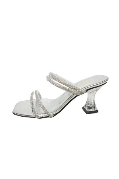 Rüya 8208-3 Rugan Taşlı Şeffaf Topuk Kadın Terlik - 9