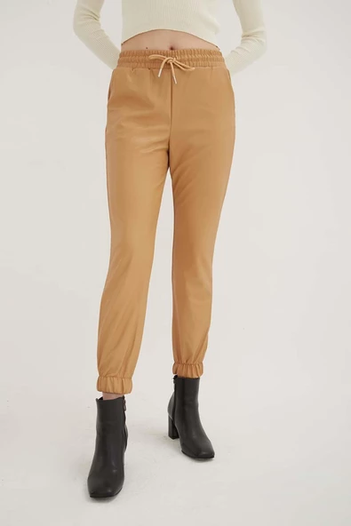 FASHION FRIENDS KADIN SUNİ DERİ PANTOLON 23K0452K1 - 3