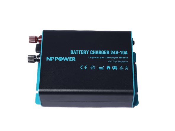 NP Power 24V 10A Akü Şarj Cihazı