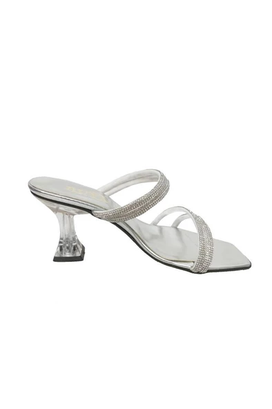 Rüya 8208-3 Rugan Taşlı Şeffaf Topuk Kadın Terlik - 8