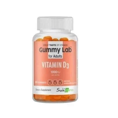 Gummy Lab Vitamin D3 1000IU 60 Gummy