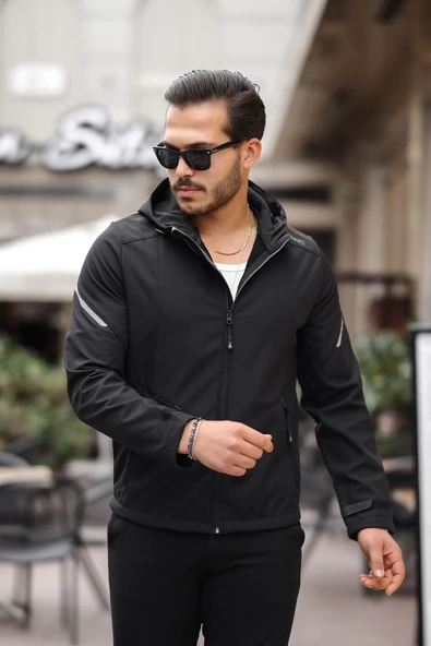 Delpino Su ve Rüzgar Geçirmez Termal Softshell Erkek Mont 7015 - 4