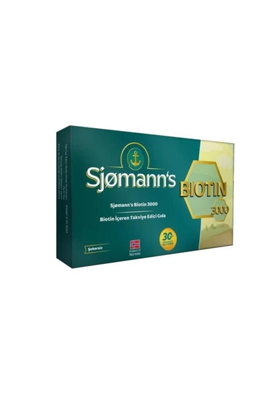 Sjomann's Biotin Çiğnenebilir Jel 30 Tablet