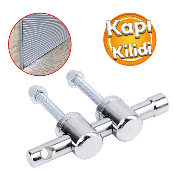 Kapı Emniyet Aparatı Paslanmaz Çelik Metal İşyeri Garaj Kapısı Kepenk Sarmal Kapı Kilidi Kilitleme