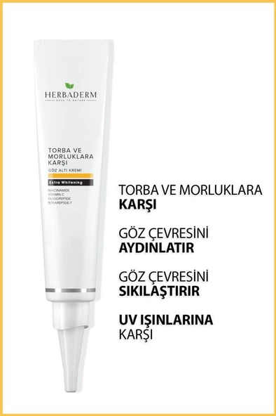 Herbaderm Torba Ve Morluklara Karşı Göz Altı Kremi 15 ml X3 Adet - Resim 2