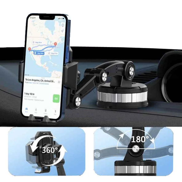 Vlike V13 Vantuzlu 360 Derece Ayarlanabilir Araç Tutucu - 4