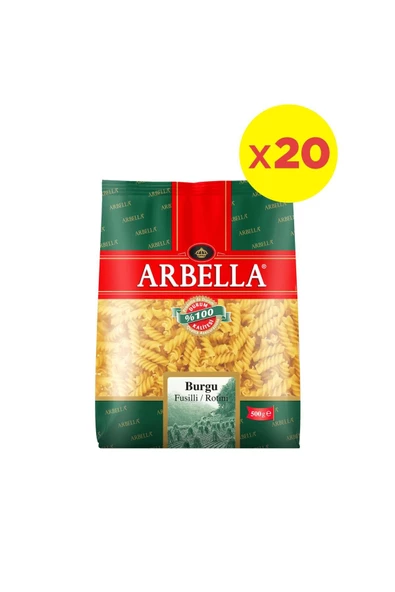 Arbella Burgu Makarna 500 Gr X 20 Adet