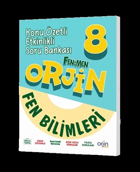 FENOMEN YAYINLARI Orjin 8 Fen Bilimleri Konu Özetli Etkinlikli Soru Bankası