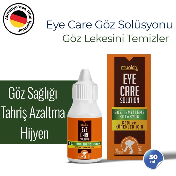 Munich Vet Eyes Kedi Göz Yaşı Lekesi Temizleme Solüsyonu 50ml