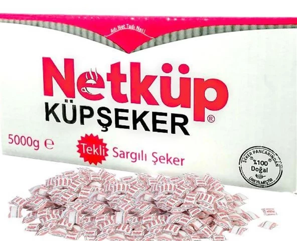 NETKÜP TEK SARGILI KÜP ŞEKER 5000 GR