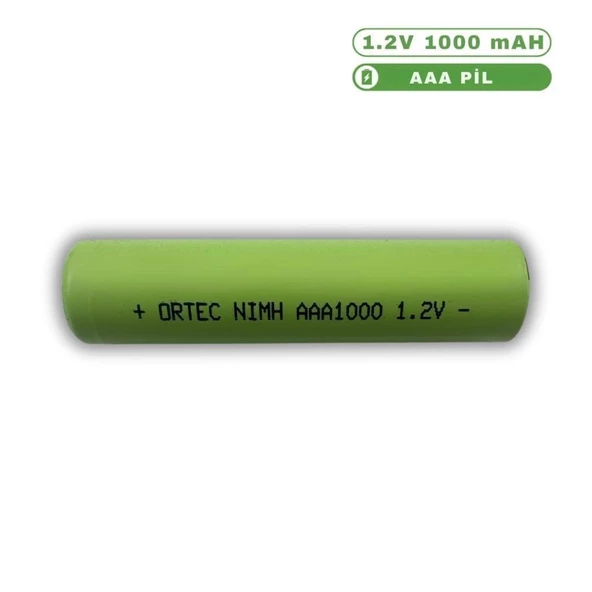 ORTEC NIMH AAA 1000 MAH 1.2V