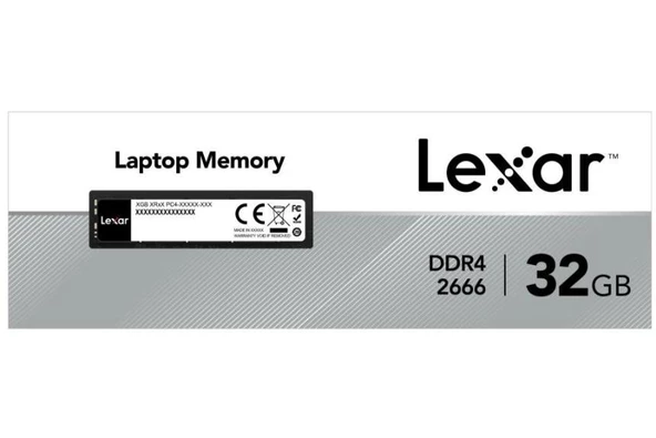 Lexar 32GB  LD4AS032G-B3200GSST 3200Mhz DDR4 So-DIMM CL22 260 Pin 1.2V Ram Bellek - Resim 6