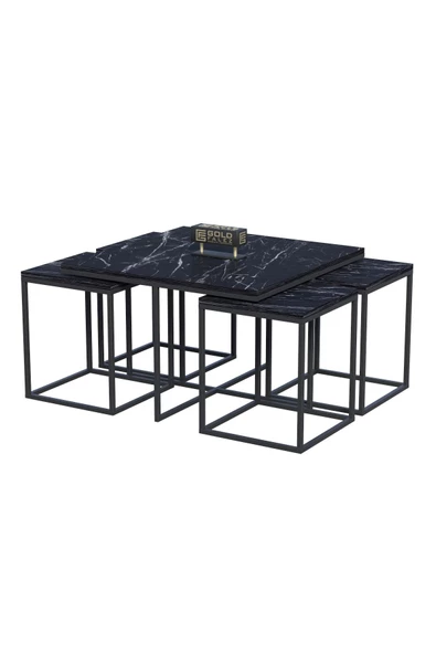 Orta Sehpa Ve Zigon Sehpa 5'li Lüx Set Bendir - Resim 4