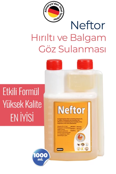 Munich Vet Neftor Kuşlar Için Hırıltı Ve Nefes Ürünün 1000 Ml