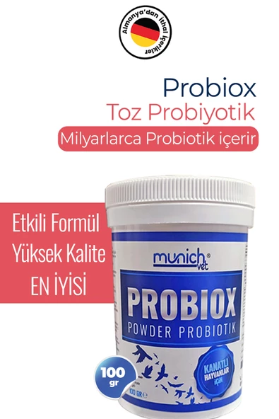 Munich Vet Probiox Kuşlar için Toz Probiyotik 100 gr