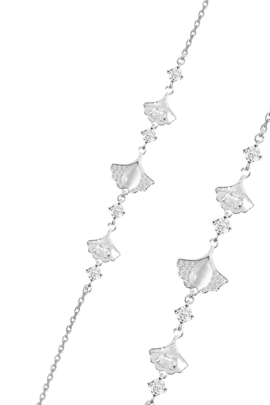 Gümüş rodyumlu kedi gözü ve zirkon taşlı doğa tılsımı bileklik SGTL12637RODAJ ürün görseli