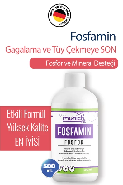 Munich Vet Fosfamin Gagalama ve Tüy Çekme 500ml