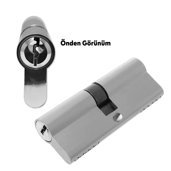 Hok Döküm Metal Barel Göbek Kilit Silindir Kapı Emniyet Güvenlik Gömme Kilidi 83 mm 3 Anahtarlı - 5