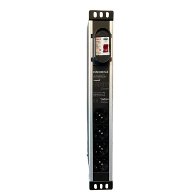 TRIMBOX  GNDRK4 RACK KABINET NÖTR - TOPRAK REGULASYONLU 4LÜ KORUMA PRIZI