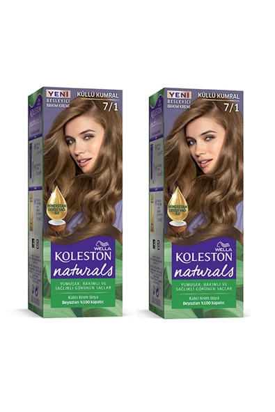 Naturals Saç Boyası Küllü Kumral 7/1 2x Paket